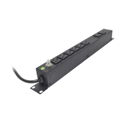 Tomacorriente Horizontal (PDU) de 8 Contactos (NEMA 5-15R) Rack 19" 1UR. Voltaje Entrada/Salida: 120Vca/15A - Image 3