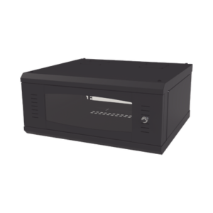 Gabinete para Montaje en Pared, Puerta de Cristal, Cuerpo Fijo con Rack 19" de 4 Unidades