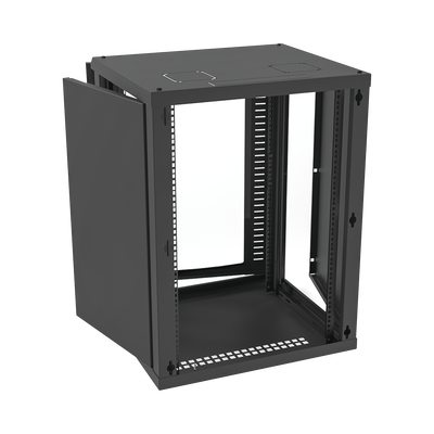Gabinete para Montaje en Pared, Puerta de Cristal Templado, Cuerpo Fijo con Rack 19" de 16 Unidades - Image 3