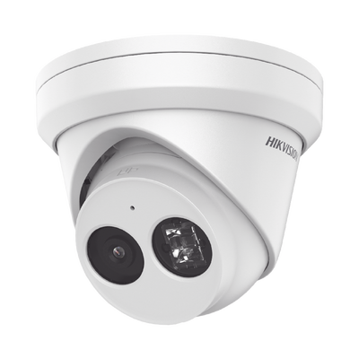 Turret IP 8 Megapixel (4K) / Lente 2.8 mm / 30 mts IR EXIR / Exterior IP66 / WDR 120 dB / PoE / Videoanaliticos (Filtro de Falsas Alarmas) / Micrófono Integrado / Ultra Baja Iluminación