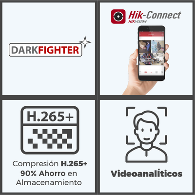 Domo IP 4 Megapixel / Lente Mot. 2.8 a 12 mm / 40 mts IR EXIR / IP67 / IK10 / WDR 120 dB / PoE / Videoanaliticos (Filtro de Falsas Alarmas) / Ultra Baja Iluminación / Entrada y Salida de Audio y Alarma - Image 3