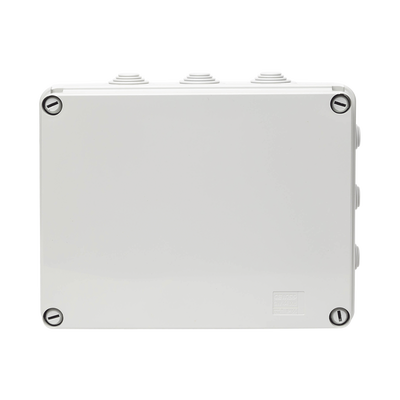 Caja de derivación de PVC Auto-extinguible con 12 entradas, tapa atornillada, 240x190x90 MM, Para Exterior (IP55) - Image 3