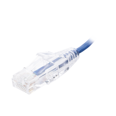 Cable de Parcheo Slim UTP Cat6 - 30 cm Azul Diámetro Reducido (28 AWG) - Image 2