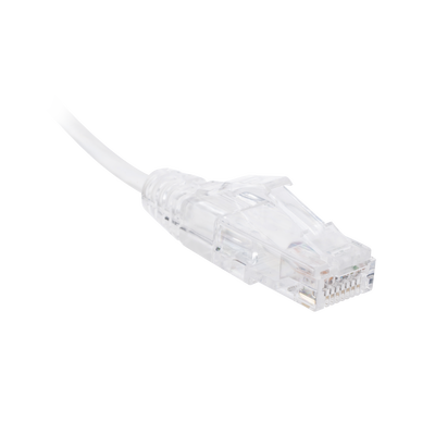 Cable de Parcheo Slim UTP Cat6 - 30 cm Blanco, Diámetro Reducido (28 AWG) - Image 2
