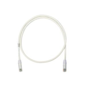 Cable de parcheo UTP Categoría 6, con plug modular en cada extremo - 1 m. - Blanco mate