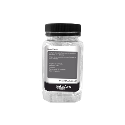 Bote con 100 Piezas de Plug Modular RJ45 Cat6A chapado de oro a 30 micras para durabilidad extrema - Image 5