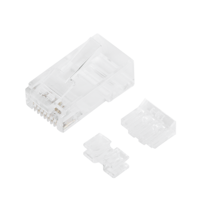 Bote con 100 Piezas de Plug Modular RJ45 Cat6A chapado de oro a 30 micras para durabilidad extrema - Image 4