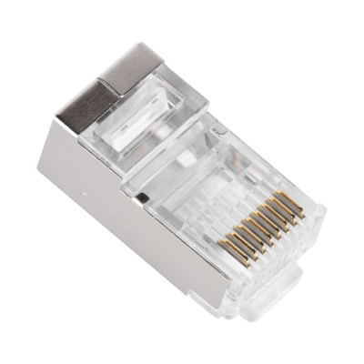 Bote con 100 Piezas de Plug Modular RJ45 Cat6A chapado de oro a 30 micras para durabilidad extrema - Image 3