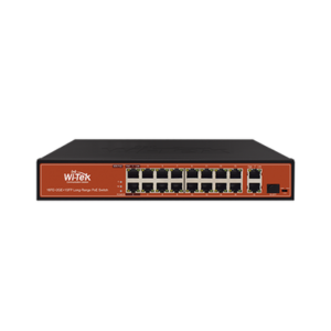 Switch PoE (802.3af/at/bt) / No administrable de largo alcance / Hasta 250m / 16 x 10/100Mbps (PoE) + 2 x 100/1000Mbps + 1 x SFP / 200 W