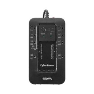 UPS de 450 VA/260 W, Topología Standby con Modo Ahorrador ECO, Entrada 120 Vca NEMA 5-15P, Con 8 Tomas NEMA 5-15R