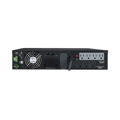 UPS de 1500 VA/1350 W, Online Doble Conversión, Entrada 120 Vca NEMA 5-15P, Onda Senoidal Pura, Rack o Torre de 2 UR, Con 8 Tomas NEMA 5-15R - Image 3