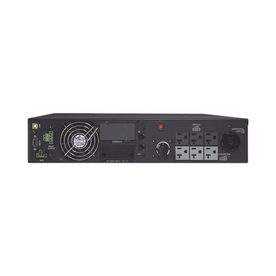 UPS de 2200 VA/1800 W, Online Doble Conversión, Entrada 120 Vca NEMA 5-20P, Onda Senoidal Pura, Rack o Torre de 2 UR, Con 6 NEMA 5-20R y 1 NEMA L5-20R - Image 2