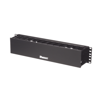 Organizador de Cables Horizontal PatchLink, Sencillo (Solo Frontal), Para Rack de 19in, 2UR - Image 2