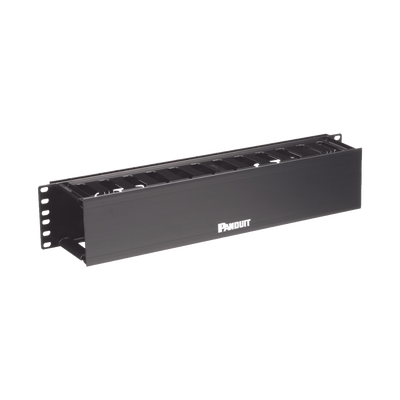 Organizador de Cables Horizontal PatchLink, Sencillo (Solo Frontal), Para Rack de 19in, 2UR - Image 4