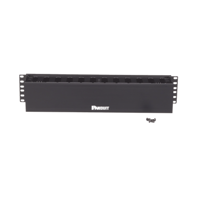 Organizador de Cables Horizontal PatchLink, Sencillo (Solo Frontal), Para Rack de 19in, 2UR - Image 5