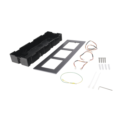 Base de 3 Espacios para EMPOTRAR Módulos de Videoporteros Hikvision - Image 2