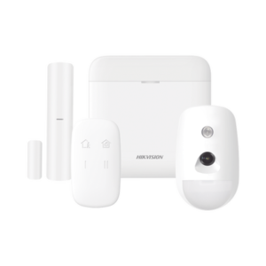(AX PRO) KIT de Alarma AX PRO / Incluye: 1 Hub / 1 Sensor PIR con Cámara / 1 Contacto Magnético / 1 Control Remoto / WiFi / Compatible con Hik-Connect P2P