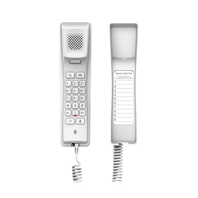 Teléfono IP profesional para Hotelería, montaje en pared, teclado numérico estándar, conferencia de 3 vías, Opus y PoE. - Image 2