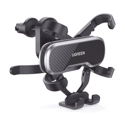 Soporte de Automóvil para Rendija de Ventilación | Tecnología Gravity | Rotación de 360° | Suspensión por Gancho | Pinzas de Goma | Compatible con Rejilla de Ventilación Horizontal y Vertical.