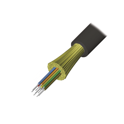 Cable de Fibra Óptica de 6 hilos, Interior/Exterior, Tight Buffer, No Conductiva (Dieléctrica), Riser, Multimodo OM3 50/125 optimizada, 1 Metro