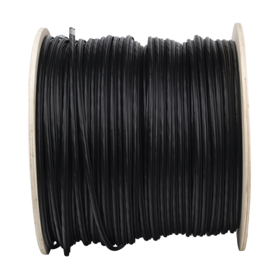 Bobina de cable FTP con Mensajero de Acero de 305 m Cat6+ CALIBRE 23, color negro, para aplicaciones en video vigilancia y redes de datos / Uso en Intemperie y aplicaciones AƩreas - Image 2
