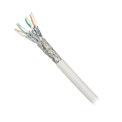 Bobina de Cable Blindado S/FTP de 4 pares, Cat7, Inmune a Ruido e Interferencias, LSZH (Bajo humo, Cero Halógenos), Color Blanco, Bobina de 500 m - Image 4
