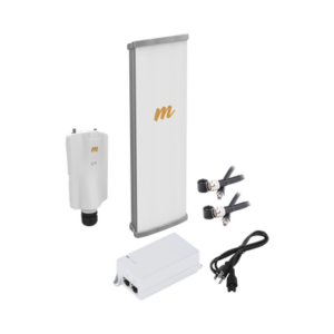 Kit de radio A5x con antena N545X2, 4.9 a 6.4 GHz, 700 Mbps, hasta 64 usuarios concurrentes,  Monitoreo a travez de la nube, incluye jumper y montaje