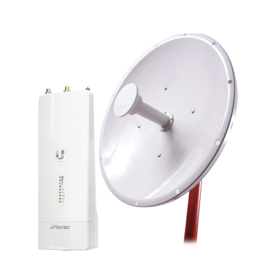 Kit de radio AF5XHD con antena NP2 de 34 dBi , Frecuencia (4.9-6.2 GHz), incluye jumper, ideal para distancias de hasta 50km