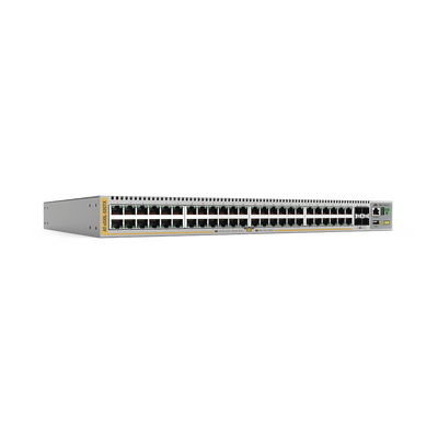 Switch inteligente de distribución o core, Stackeable, Capa 3, 48 x 1000 Mbps + 4 x SFP+ 10 G, Doble fuente de alimentación redundante