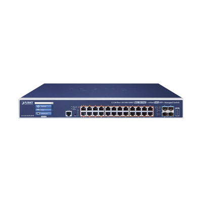 Switch Administrable Capa 2+, 24 Puertos Gigabit 802.3bt, Hasta 600 W, 4 Puertos 10 G SFP+, Con Pantalla Táctil para Configuración Básica - Image 2