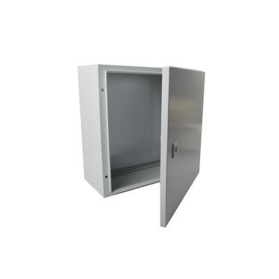 Gabinete de Acero IP66 Uso en Intemperie (250 x 300 x 150 mm) con Placa Trasera Interior y Compuerta Inferior Atornillable (Incluye Chapa y Llave). - Image 3