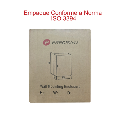 Gabinete de Acero IP66 Uso en Intemperie (250 x 300 x 150 mm) con Placa Trasera Interior y Compuerta Inferior Atornillable (Incluye Chapa y Llave). - Image 6