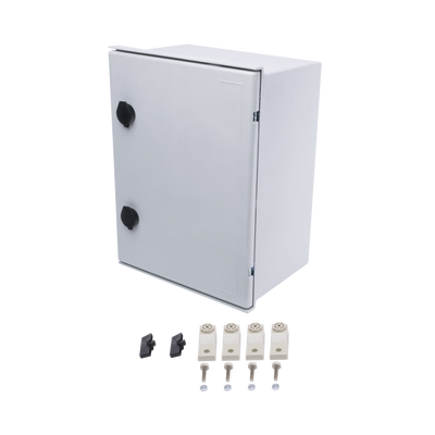 Gabinete de PoliƩster IP65 Uso en Intemperie (300 x 400 x 200 mm) con Placa Trasera Interior (Incluye Chapa y Llave). - Image 9