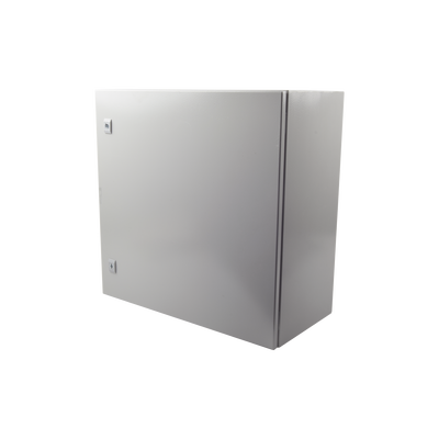 Gabinete de Acero IP66 Uso en Intemperie (600 x 600 x 300 mm) con Placa Trasera Interior y Compuerta Inferior Atornillable (Incluye Chapa y Llave). - Image 2