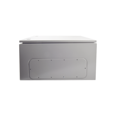 Gabinete de Acero IP66 Uso en Intemperie (600 x 600 x 300 mm) con Placa Trasera Interior y Compuerta Inferior Atornillable (Incluye Chapa y Llave). - Image 3