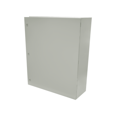 Gabinete de Acero IP66 Uso en Intemperie (800 x 1000 x 300 mm) con Placa Trasera Interior y Compuerta Inferior Atornillable (Incluye Chapa y Llave). - Image 3