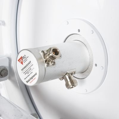 Antena direccional de 3ft, 4.9 a 6.5 GHz, Ganancia 34 dBi, Conectores N-hembra, Polarización doble, incluye montaje para torre o mástil - Image 5