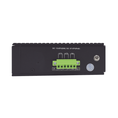 Switch PoE Industrial No administrable / Puertos 1-2 PoE 802.3 af/at y PoE 24 Vcc Pasivo 30W / Puertos 2-4 PoE 802.3 af/at/bt Hasta 60W / Puertos 5-8 PoE 802.3 af/at Hasta 30W / Los 8 puertos son Gigabit + 2 SFP combo / Presupuesto 300W - Image 3