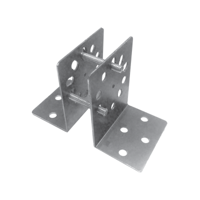 Base Multiposicion para postes de paso o esquina en cercos electricos 100% Acero galvanizado - Image 3