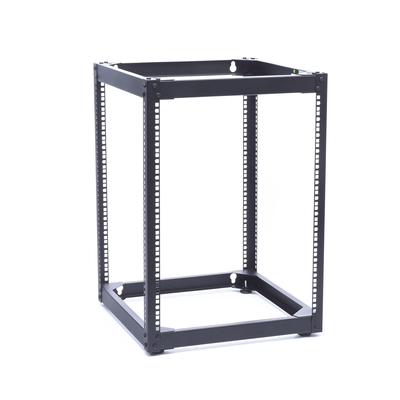 Rack Abierto de 4 Postes Instalación Pared o Piso de 14 Unidades, ¡Ideal para Equipo de Audio! - Image 2