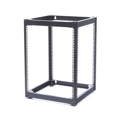 Rack Abierto de 4 Postes Instalación Pared o Piso de 14 Unidades, ¡Ideal para Equipo de Audio! - Image 3