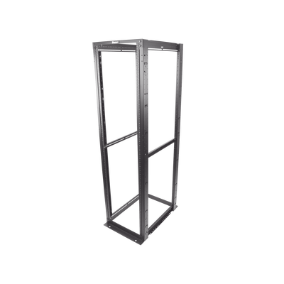 Rack de Cuatro Postes Estándar de 19", Rieles Numerados y Roscados #12-24, Profundidad Máxima de 30 in, 45 Unidades de Rack, Color Negro - Image 3