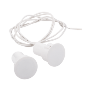 Contacto magnético para puertas y ventanas  Metálicas, aluminio y madera de empotrar color blanco / GAP: 24 mm