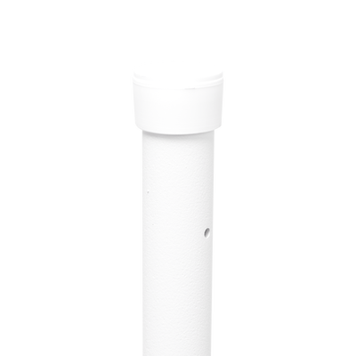 Poste de Esquina Blanco de Acero Galv. de 1.2m para Cerca Electrificada cal. 18 de 1" Diam. para 5 Aisladores (No incluidos). - Image 2