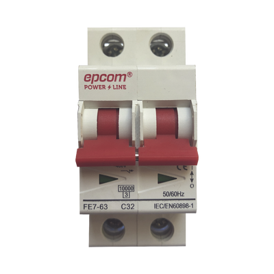 Protección Térmica 2P, 32A, Corriente Alterna 400 V CA para Aplicación Fotovoltaica Montaje Riel DIN - Image 2