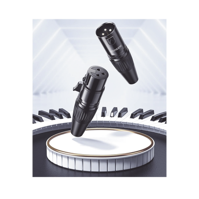 Conector de Audio XLR Tipo Canon Hembra / PVC / ABS / Aleación Zinc / Anti Oxidante / Anti Caida / Sin Aflojarse /Apertura Ajustable de 6.0 a 7.0 mm / Soldable - Image 2