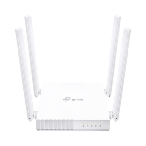 Router Inalámbrico doble banda AC, 2.4 GHz y 5 GHz Hasta 733 Mbps, 4 antenas externas omnidireccional, 4 Puertos LAN 10/100 Mbps, 1 Puerto WAN 10/100 Mbps