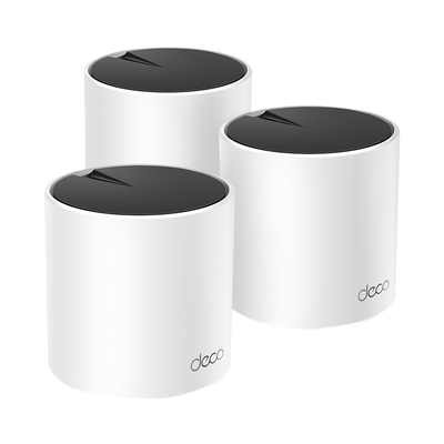 KIT de sistema inalámbrico Deco X55 mesh para hogar, doble banda Wi-Fi 6 (AX), doble puerto Gigabit, 2 antenas internas y compatible con amazon alexa