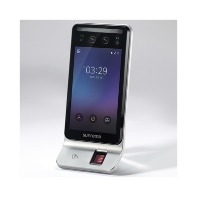 Lector Multi-tecnologia con detector de cubrebocas- Reconocimiento Facial, Huella, Tarjeta Móvil y lector de RFID(125kHz EM & 13.56 Mhz MIFARE) Compatible con BioStar2 - Image 3