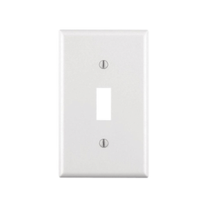 Tapa para Contacto Rectangular Color Blanco.